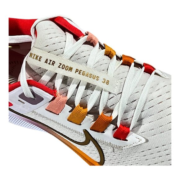 Nike Shoes Womens 8.5 White Gradient Air Zoom Pegasus 38 Sneaker Trainer Running - Picture 9 of 16